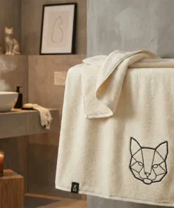 Ręcznik KOT geometryczny EGIPSKA BAWEŁNA (różne rozmiary i kolory)