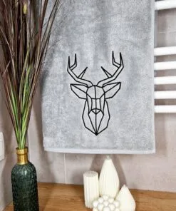 Ręcznik JELEŃ geometryczny EGIPSKA BAWEŁNA (różne rozmiary i kolory)