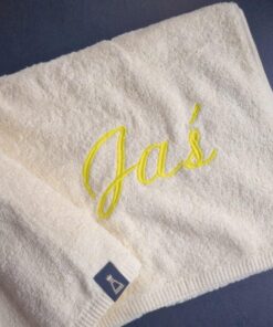 (WYPRZEDAŻ) Ręcznik 140x70 ecru JAŚ imię FROTTE