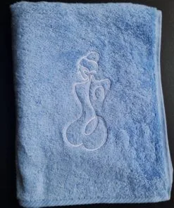 (WYPRZEDAŻ) Ręcznik 100x50 KOBIETA jasny niebieski EGIPSKA BAWEŁNA