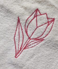 (WYPRZEDAŻ) Ręcznik 100x50 ecru TULIPAN geometryczny FROTTE