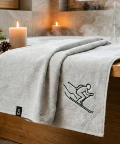 Ręcznik Narciarz 2 narty sport EGIPSKA BAWEŁNA (różne rozmiary i kolory)