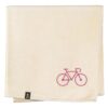 (WYPRZEDAŻ) Ręcznik ciemny ecru 50x90 cm ROWER jasny różowy BAWEŁNA 100%